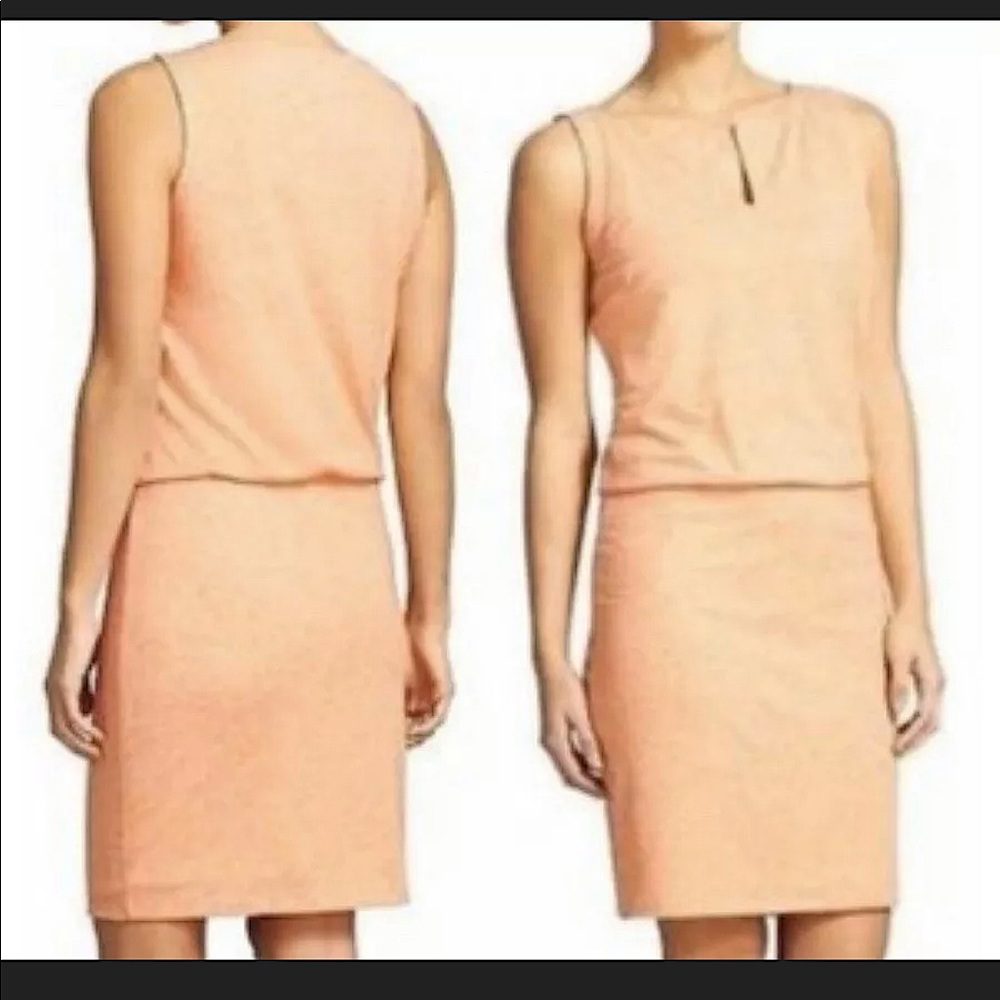 Athleta Dress Vida Linen Orange